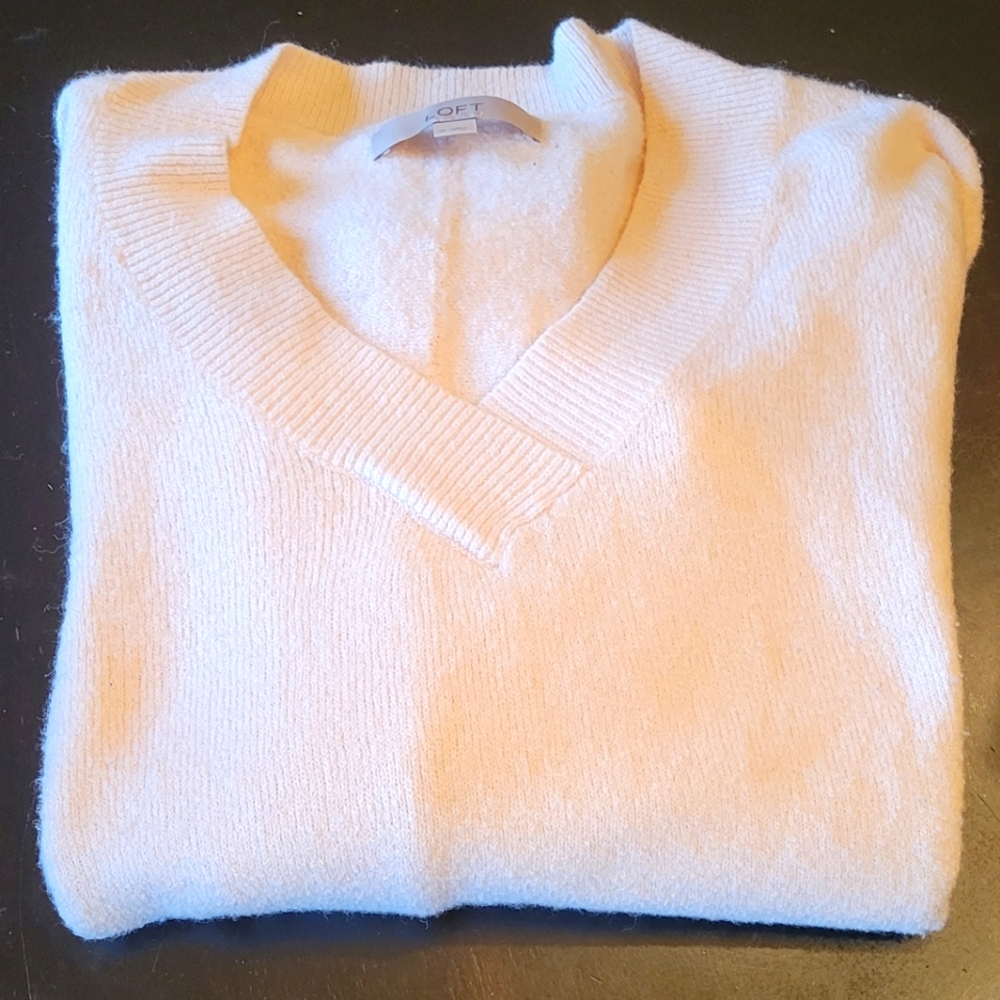 LOFT pale pink sweater